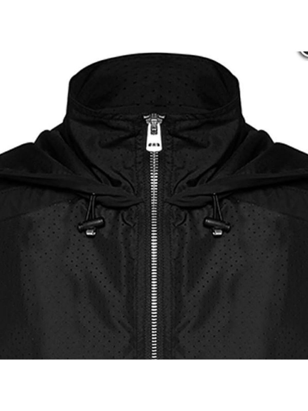 Lorna Jane Active Zip Up Hooded Sleeveless Windbreaker Jacket Black - Picture 4 of 10